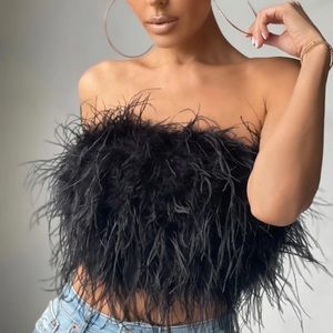 Club London Feather Tube top